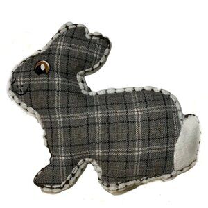 Dog Toss Toy European Home Bunny Rabbit Grey White Country Farmhouse Pla…